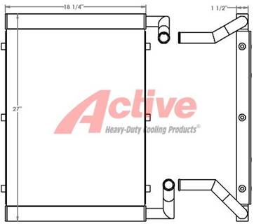Hyundai R55-9 Engine Oil Cooler