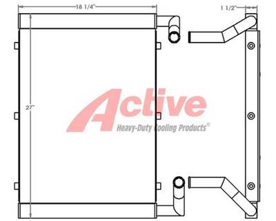 Hyundai R55-9 Engine Oil Cooler