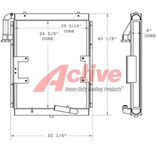 Hyundai ROBEX 210 LC-7 Engine Oil Cooler for a Hyundai R210LC-7