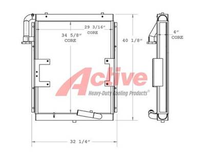 Hyundai ROBEX 210 LC-7 Engine Oil Cooler for a Hyundai R210LC-7