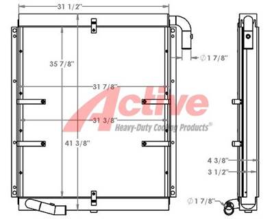 Hyundai ROBEX 290 LC-3 Engine Oil Cooler for a Hyundai Robex 290LC-3