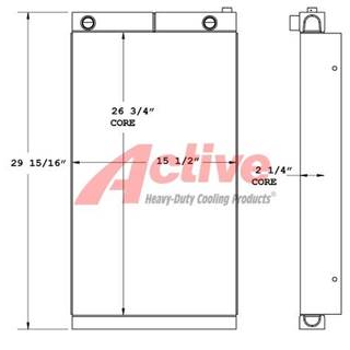 Ingersoll-Rand 185 Engine Oil Cooler for a Ingersoll Rand 185