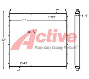 Ingersoll-Rand Engine Oil Cooler for a Ingersoll Rand