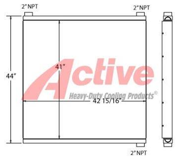 Ingersoll-Rand Engine Oil Cooler for a Ingersoll Rand