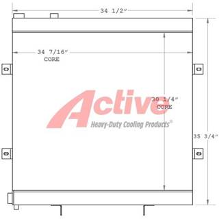Ingersoll-Rand Engine Oil Cooler for a Ingersoll Rand