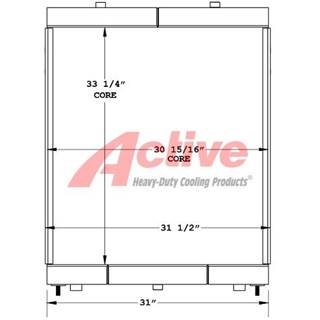 Ingersoll-Rand Engine Oil Cooler for a Ingersoll Rand