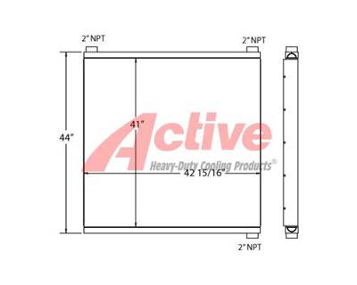 Ingersoll-Rand Engine Oil Cooler for a Ingersoll Rand