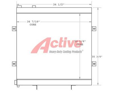 Ingersoll-Rand Engine Oil Cooler for a Ingersoll Rand