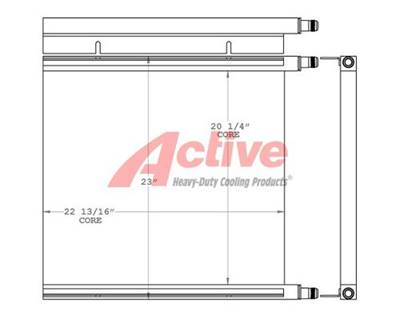 Ingersoll-Rand Engine Oil Cooler for a Ingersoll Rand SD45 Compact Roller