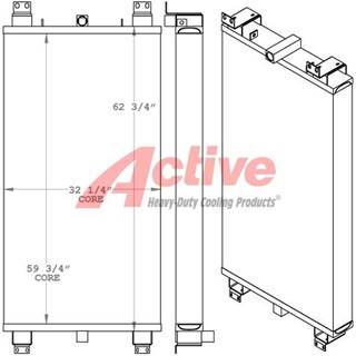 Ingersoll-Rand DM45 Engine Oil Cooler for a Ingersoll Rand DM45