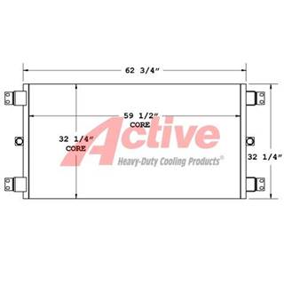 Ingersoll-Rand T4 Engine Oil Cooler for a Ingersoll Rand T4 Drill