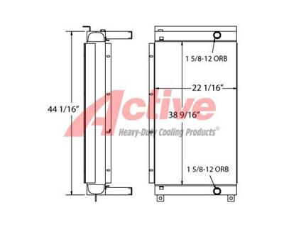Ingersoll-Rand XP825 WCU Engine Oil Cooler for a Ingersoll Rand XP825 WCU