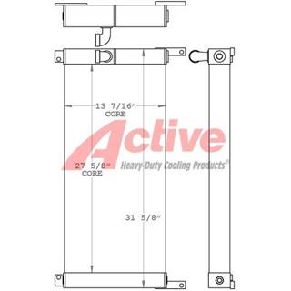 International TD15B Engine Oil Cooler for a International Harvester TD15B