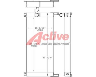 International TD15B Engine Oil Cooler for a International Harvester TD15B