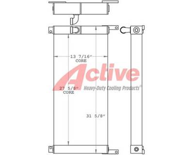 International TD15B Engine Oil Cooler