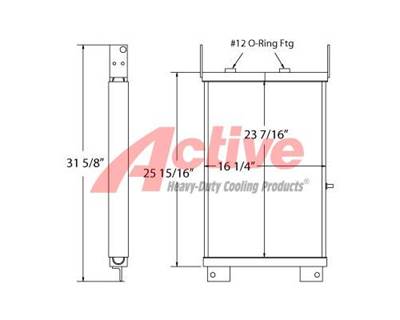 International TD8E Engine Oil Cooler