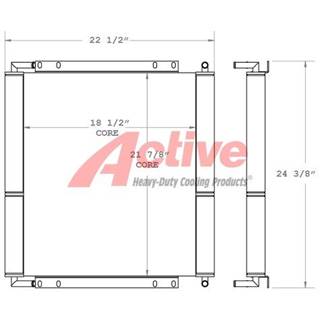 JCB 214S Engine Oil Cooler