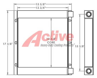 JCB 406 Engine Oil Cooler