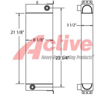 JCB 524-50 Engine Oil Cooler for a JCB 524-50 TELEHANDLER