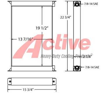 JCB 535 LOAD ALL Engine Oil Cooler