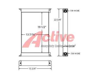 JCB 535 LOAD ALL Engine Oil Cooler