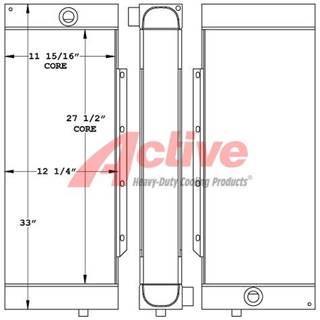 JCB JS115 Engine Oil Cooler