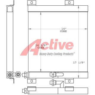John Deere 110 Engine Oil Cooler for a John Deere 110 Backhoe