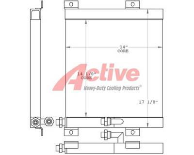 John Deere 110 Engine Oil Cooler for a John Deere 110 Backhoe