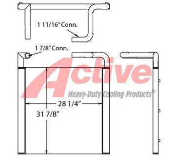John Deere 200LC Engine Oil Cooler