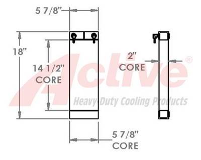 John Deere 210K EP Engine Oil Cooler
