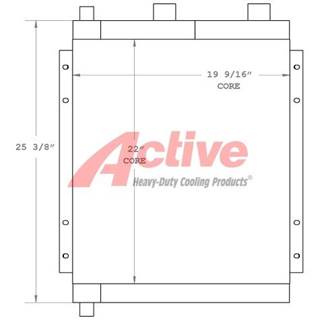 John Deere 350D Engine Oil Cooler for a John Deere 350D & 400D Articulated Dump Truck