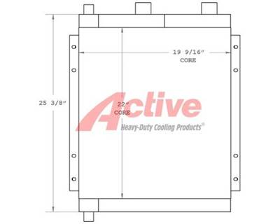 John Deere 350D Engine Oil Cooler for a John Deere 350D & 400D Articulated Dump Truck