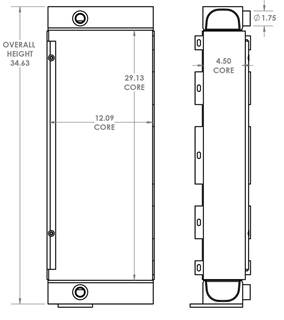 John Deere 450H Engine Oil Cooler