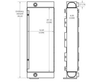 John Deere 450H Engine Oil Cooler
