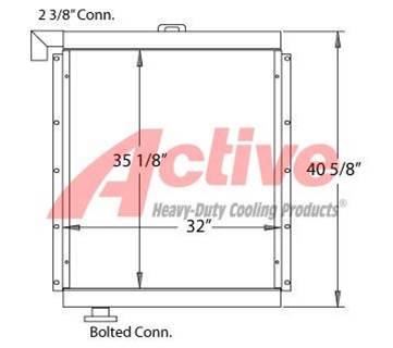 John Deere 450LC Engine Oil Cooler