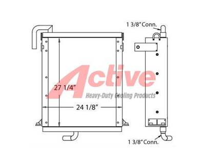 John Deere 490D Engine Oil Cooler
