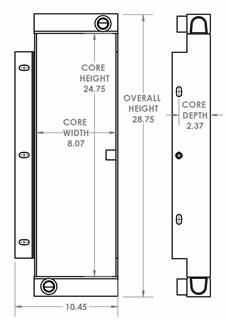 John Deere 544K Engine Oil Cooler