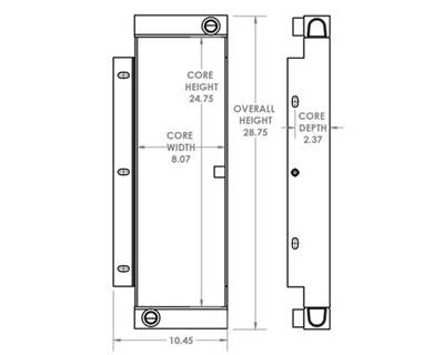 John Deere 544K Engine Oil Cooler