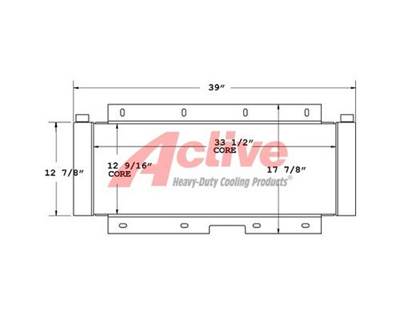 John Deere 624J Engine Oil Cooler