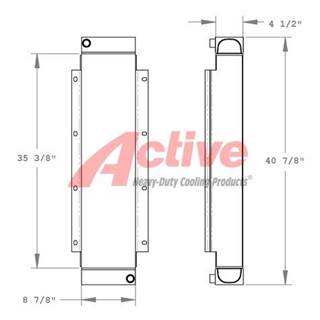 John Deere 624K Engine Oil Cooler