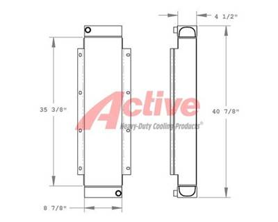 John Deere 624K Engine Oil Cooler