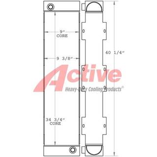 John Deere 650J Engine Oil Cooler