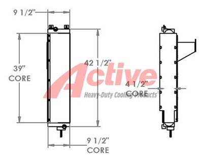 John Deere 655 Engine Oil Cooler