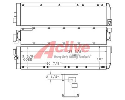 John Deere 655B Engine Oil Cooler