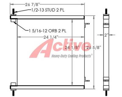 John Deere Engine Oil Cooler for a John Deere 660D Skidder