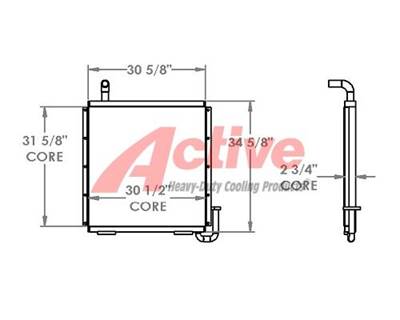 John Deere Engine Oil Cooler for a John Deere 790 Excavator