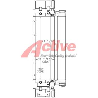 John Deere 670C Engine Oil Cooler