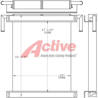 John Deere 710C Engine Oil Cooler