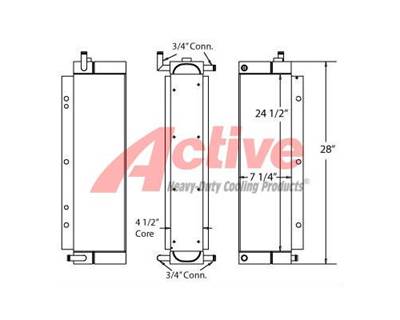 John Deere 710D Engine Oil Cooler