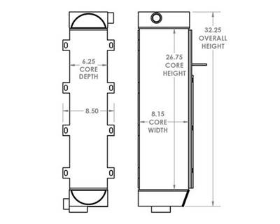 John Deere 710J Engine Oil Cooler